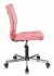 Кресло Бюрократ CH-330M/PINK (Office chair CH-330M pink Lincoln 205 eco.leather cross metal хром) фото 3