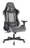 Кресло Zombie VIKING 7 KNIGHT GR (Game chair VIKING 7 KNIGHT Fabric grey Loft rombus textile/eco.leather headrest cross metal) фото 1