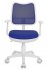 Кресло Бюрократ CH-W797/BL/TW-10 (Children chair Ch-W797 blue seatblue TW-10 mesh/fabric cross plastic plastik белый) фото 2