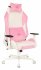 Кресло Zombie EPIC PRO PINK (Game chair EPIC PRO Fabric white/pink headrest cross plastic plastik белый) фото 1