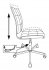 Кресло Бюрократ CH-330M/GF (Office chair CH-330M black/white Morris гусин.лапка cross metal) фото 6