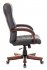 Кресло Бюрократ KB-10WALNUT/B/LEATH (Office chair KB-10WALNUT black leather cross metal/wood) фото 4