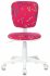 Кресло Бюрократ CH-W204NX/STICK-PK (Children chair CH-W204NX crimson Sticks 05 cross plastic plastik белый) фото 2
