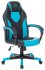 Кресло Zombie GAME 17 BLUE (Game chair GAME 17 black/blue textile/eco.leather cross plastic) фото 1
