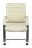 Кресло Бюрократ T-8010N-LOW-V/IVORY (Office chair T-8010N-LOW-V ivory OR-10 eco.leather low back runners metal хром) фото 2