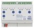 Универсальный диммер MDT technologies AKD-0401.02 KNX, 4х канальный, нагрузка 2-250 Вт/ВА, выход 230В, измерение активной мощности в каждом канале, поддержка CFL и LED, ручное управление, на DIN рейку, 8TE. фото 1
