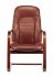 Кресло Бюрократ T-9923WALNUT-AV/CH (Office chair T-9923WALNUT-AV light brown Leather Eichel leather runners wood) фото 2