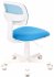 Кресло Бюрократ CH-W299/LB/TW-55 (Children chair CH-W299 blue TW-31 TW-55 cross plastic plastik белый) фото 4