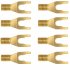 Разъем Wire World Set of 8 Gold Spades фото 1