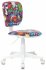 Кресло Бюрократ CH-W204NX/MASKARAD (Children chair CH-W204NX multicolor masquerade cross plastic plastik белый) фото 1