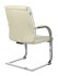 Кресло Бюрократ T-8010N-LOW-V/IVORY (Office chair T-8010N-LOW-V ivory OR-10 eco.leather low back runners metal хром) фото 4