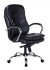 Кресло Бюрократ T-9950/BLACK-PU (Office chair T-9950 black eco.leather cross metal хром) фото 1