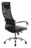 Кресло Бюрократ CH-608SL/BLACK (Office chair CH-608SL black TW-01 TW-11 eco.leather/gauze headrest cross metal хром) фото 4