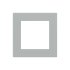 Ekinex Квадратная плата Fenix NTM, EK-DQG-FGE,  серия DEEP,  окно 55х55,  цвет - Серый Эфес фото 1