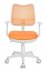 Кресло Бюрократ CH-W797/OR/TW-96-1 (Children chair Ch-W797 orange seatorange TW-96-1 mesh/fabric cross plastic plastik белый) фото 3