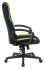 Кресло Zombie 9 GREEN (Game chair 9 black/l.green textile/eco.leather cross plastic) фото 4