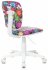Кресло Бюрократ CH-W204NX/MASKARAD (Children chair CH-W204NX multicolor masquerade cross plastic plastik белый) фото 4