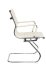 Кресло Бюрократ CH-883-LOW-V/IVORY (Office chair CH-883-LOW-V ivory eco.leather low back runners metal хром) фото 3