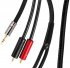Межкомпонентный кабель Atlas Hyper Metik 3.5 - Achromatic RCA 1:2 - 0.75m фото 1