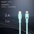 USB кабель HAVIT CB6281 USB-C - Lightning Green 1m фото 2