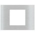 Ekinex Прямоугольная металлическая плата, EK-SRS-GBQ,  серия Surface,  окно 60х60,  отделка - матовый алюминий фото 1