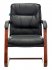 Кресло Бюрократ T-9927WALNUT-AV/BL (Office chair T-9927WALNUT-AV black leather runners wood) фото 2
