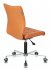 Кресло Бюрократ CH-330M/OR-20 (Office chair CH-330M orange Orion-20 eco.leather cross metal хром) фото 4