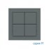 Ekinex Клавиша 71 квадратная, EK-T4Q-FVC,  материал - Fenix NTM,  4 шт,  цвет - Зеленый Коммодор фото 1