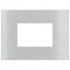 Ekinex Прямоугольная металлическая плата, EK-SRG-GBB,  серия Surface,  окно 68х45,  отделка - матовый алюминий фото 1