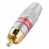 Разъем RCA Bespeco MMRCAR Silver/Red фото 1
