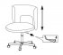 Кресло Бюрократ KF-1M/INDIGO (Office chair KF-1M blue 26-21 cross metal черный) фото 7