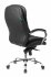 Кресло Бюрократ T-9950/BLACK (Office chair T-9950 black leather cross metal хром) фото 4