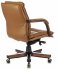 Кресло Бюрократ T-9927WALNUT-LOW/MUS (Office chair T-9927WALNUT-LOW mustard leather low back cross metal/wood) фото 4