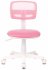 Кресло Бюрократ CH-W299/PK/TW-13A (Children chair CH-W299 pink TW-06A TW-13A mesh/fabric cross plastic plastik белый) фото 2