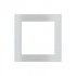Ekinex Квадратная металлическая плата, EK-DQS-GBQ,  серия DEEP,  окно 60х60,  цвет - матовый алюминий фото 1