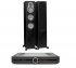 Стереокомплект Roksan Attessa Streaming Amplifier Black + Monitor Audio Silver 300 (6G) black oak фото 1