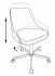 Кресло Бюрократ CH-340M/VELV90 (Office chair CH-340M light brown Velvet 90 cross metal) фото 7