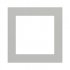Ekinex Квадратная пластиковая плата, EK-DQS-GAG,  серия DEEP,  окно 60х60,  цвет - серый фото 1