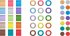 Набор цветовой маркировки Sennheiser EW-D COLOR CODING SET фото 1