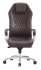 Кресло Бюрократ AURA/BROWN (Office chair _Aura brown leather cross aluminum) фото 2