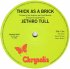 Виниловая пластинка PLG Jethro Tull Thick As A Brick (180 Gram/+Booklet) фото 13