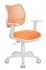 Кресло Бюрократ CH-W797/OR/TW-96-1 (Children chair Ch-W797 orange seatorange TW-96-1 mesh/fabric cross plastic plastik белый) фото 1