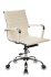 Кресло Бюрократ CH-883-LOW/IVORY (Office chair CH-883-LOW ivory eco.leather low back cross metal хром) фото 1