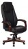 Кресло Бюрократ T-9923WALNUT/BLACK (Office chair T-9923WALNUT black leather cross metal/wood) фото 1