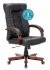 Кресло Бюрократ KB-10WALNUT/B/LEATH (Office chair KB-10WALNUT black leather cross metal/wood) фото 2