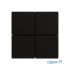 Ekinex Клавиши FF пластиковые квадратные (4 шт), EK-TQQ-GAE,  интенсивный черный фото 1
