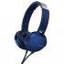 Наушники Sony MDR-XB550AP blue фото 1