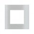Ekinex Квадратная металлическая плата, EK-SQG-GBQ,  серия Surface,  окно 55х55,  отделка - матовый алюминий фото 1