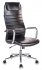 Кресло Бюрократ KB-9N/ECO/BLACK (Office chair KB-9N/ECO black eco.leather headrest cross metal хром) фото 1