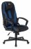 Кресло Zombie 9 BLUE (Game chair 9 black/blue textile/eco.leather cross plastic) фото 1